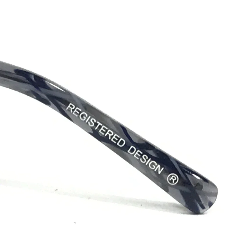 Morel Eyeglasses Frames KOALI 7665K BB015 Grey Blue Geometric Pattern 53-15-135
